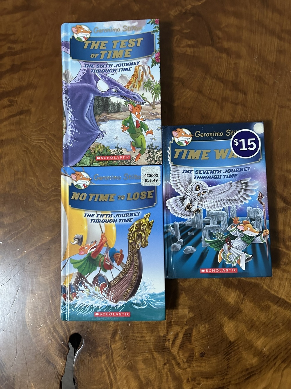 Geronimo Stilton Journey Through Time Hardcover Book Bundle - Vols 5, 6, 7